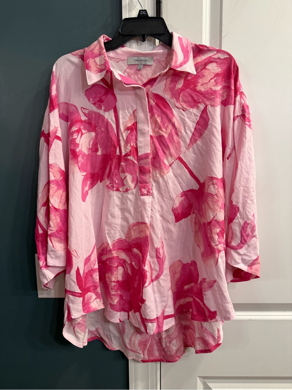 Casacabana Pink Floral Blouse